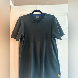 Polo Ralph Lauren men's short sleeve tee shirt v neck black size XL